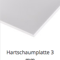 Hartschaumplatte 3 mm
