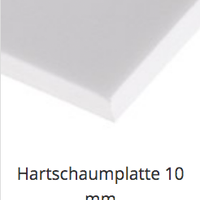Hartschaumplatte 10 mm
