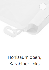 Hissfahnen für Ausleger