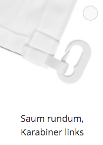 Hissfahnen ohne Ausleger