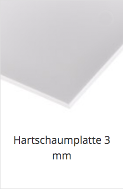 Hartschaumplatte 3 mm