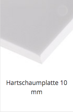 Hartschaumplatte 10 mm