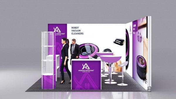 Messestand L-Form Variante 5