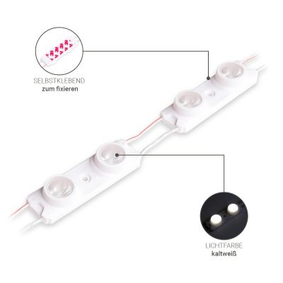 LED Kanten Modul 3W 24V 6500K IP66 -40St.-