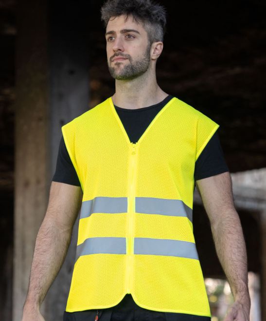 Hi-Vis Mesh Warnweste