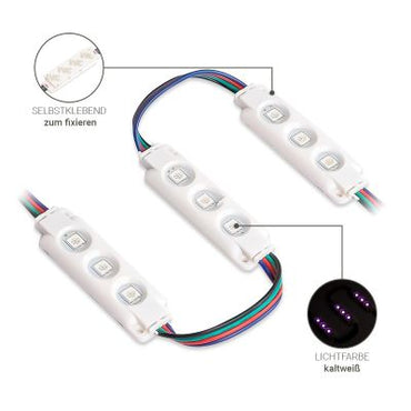 RGB Modul SMD5050 DC12V 0,72W IP66 ( 20St.)