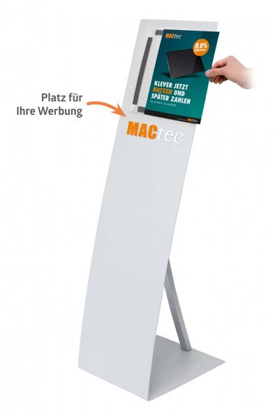 Boden-Wegweiser „neutra“ silber