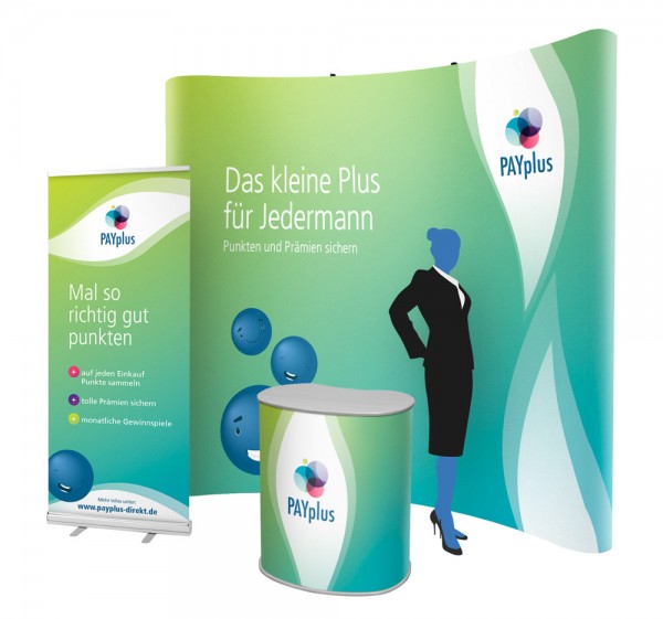 Kompakt-Messestand „curve plus“